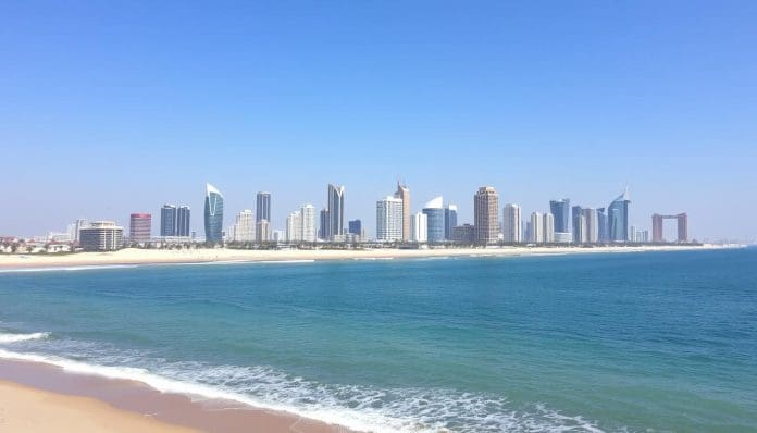 موقع مدينة عجمان