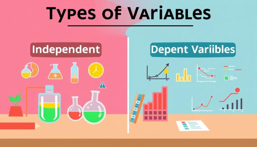 أنواع المتغيرات في البحث العلمي أنواع المتغيرات في البحث العلمي