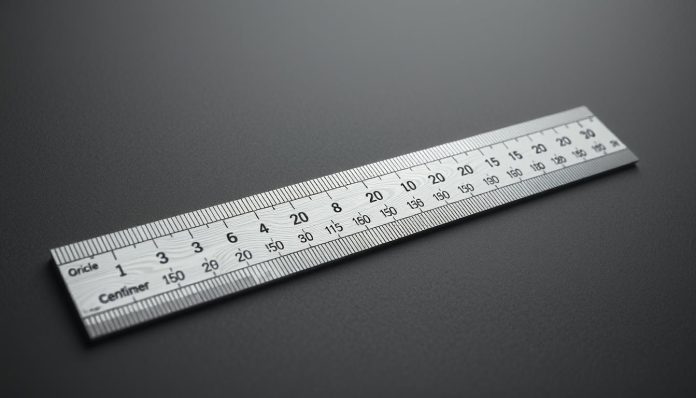 الانش كم متر