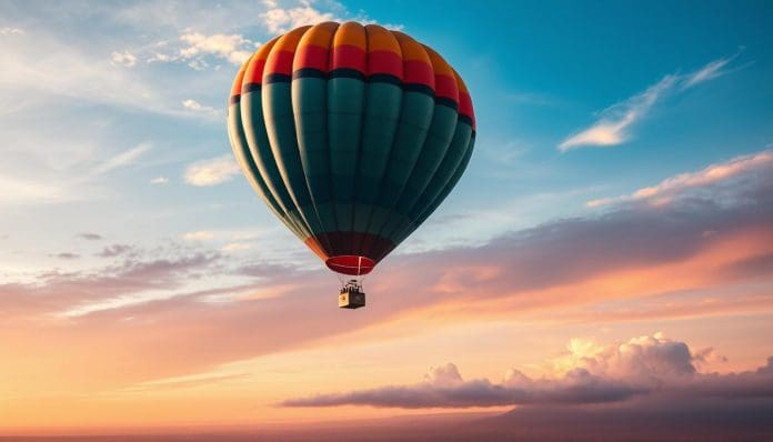 البالون الذي يرتفع بسرعة