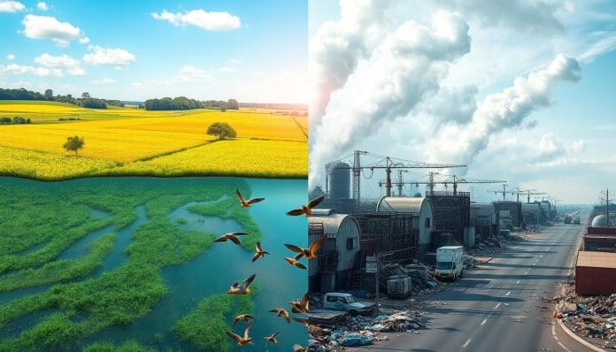 البيئة النظيفة والملوثة