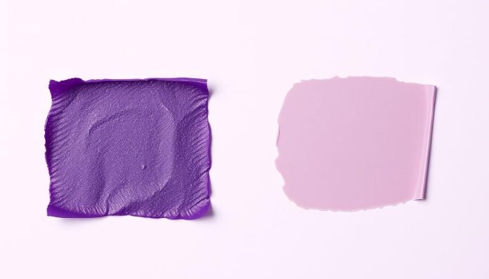 الفرق بين البنفسجي والموف