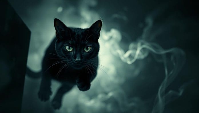 القطة السوداء في المنام