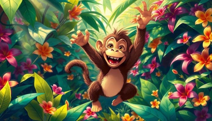 اللعب مع القرد