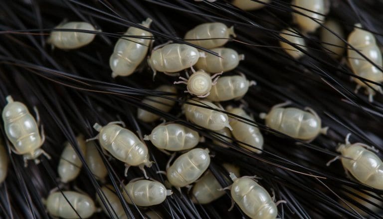 الفرق بين بيض القمل الميت والحي و القشرة