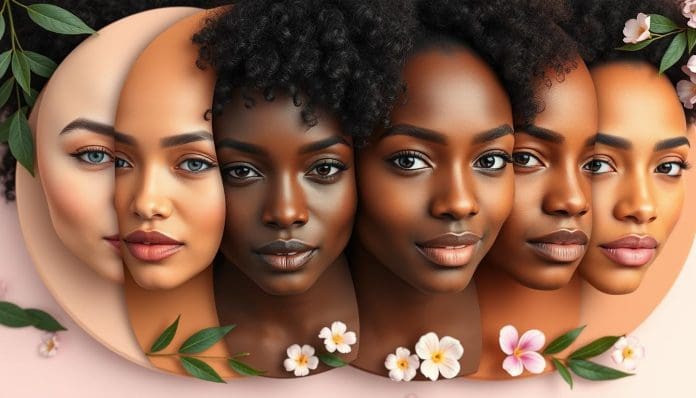 تحديد لون البشرة