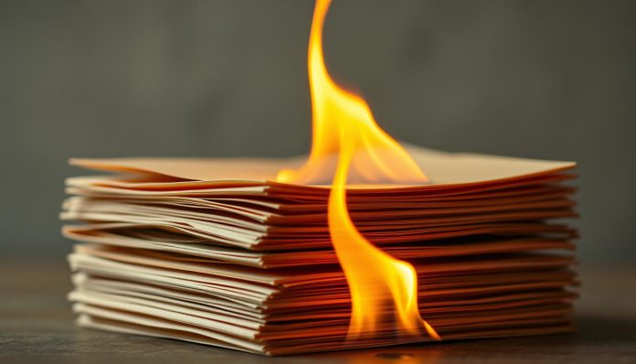 حرق الورق تغير فيزيائي أم كيميائي