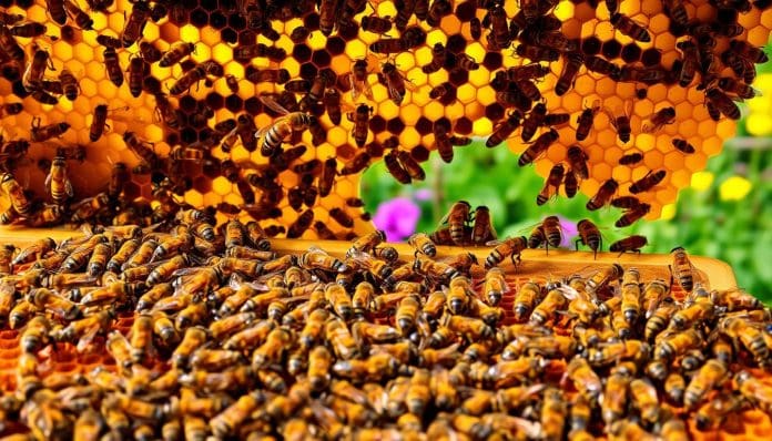 درس النحل وصنع العسل