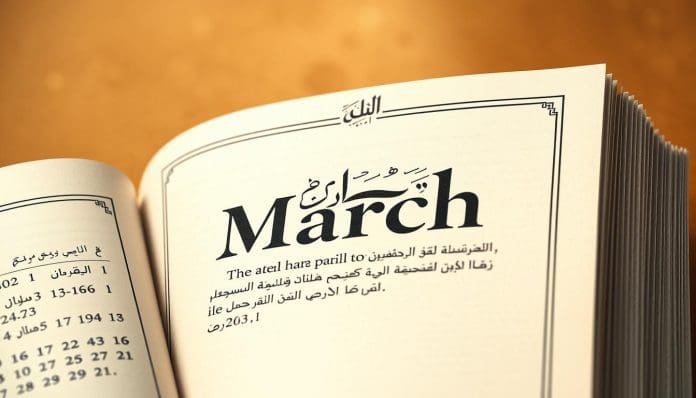 شهر مارس في التقويم