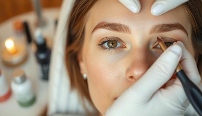 صبغ الحواجب بشكل طبيعي