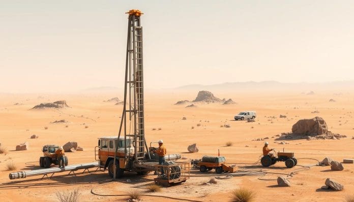 طريقة حفر الآبار الارتوازية