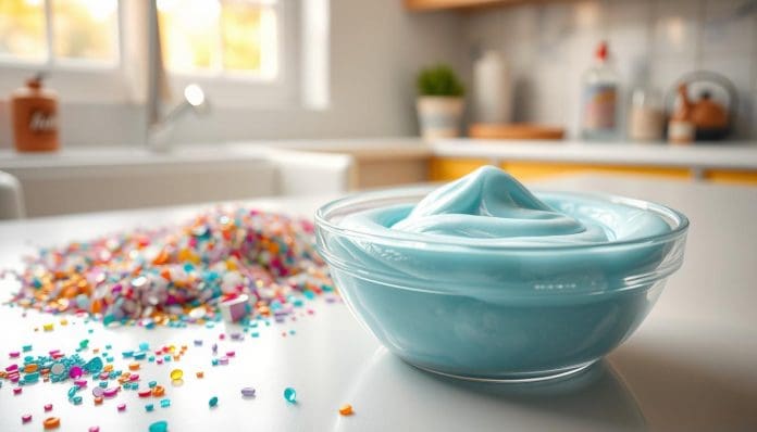 طريقة عمل السلايم بالصابون السائل