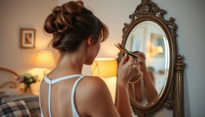 قص الغرة للعزباء