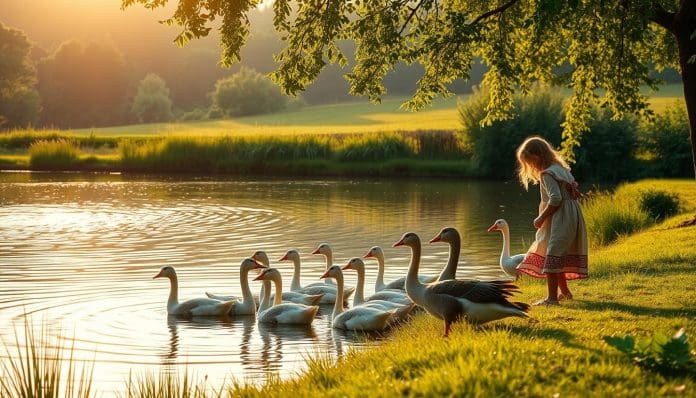 قصص اطفال قبل النوم طويلة : قصة راعية الإوز