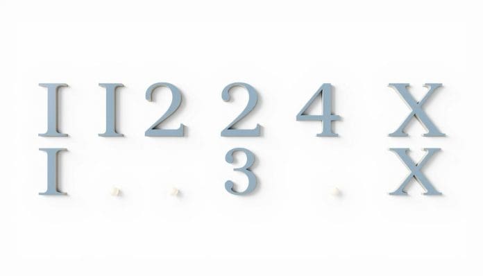 كتابة الأرقام اللاتينية