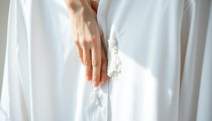 كيفية إزالة البقع من الملابس البيضاء بالكلور