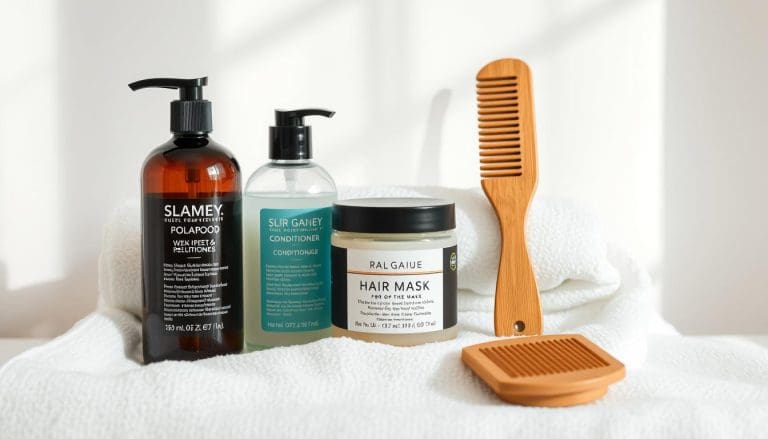 ماذا أضع على شعري بعد الاستحمام