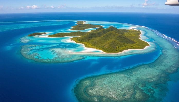 موقع جزر فيجي في المحيط الهادئ