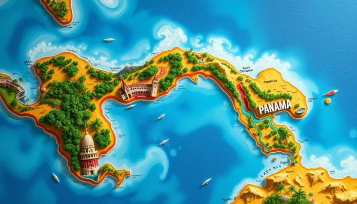 موقع دولة بنما الجغرافي