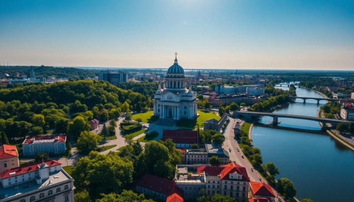 موقع كييف العاصمة الأوكرانية