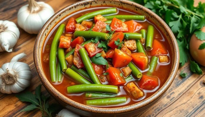 يخنة الفاصولياء الخضراء