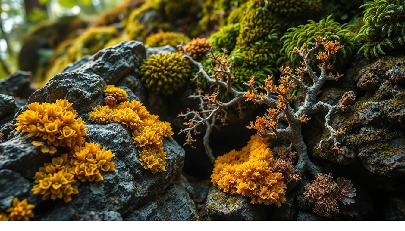 ما هي الأشنات (lichens) وما هي طبيعة العلاقة التكافلية التي تكونها ...