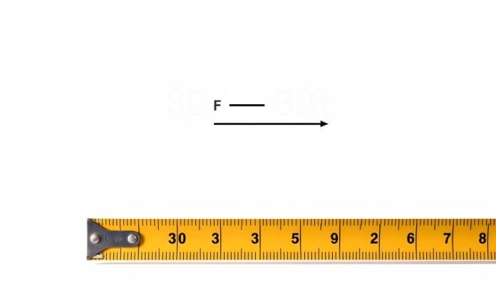 30 قدم كم متر