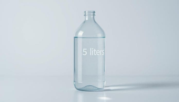 5 لتر ماء كم كيلو