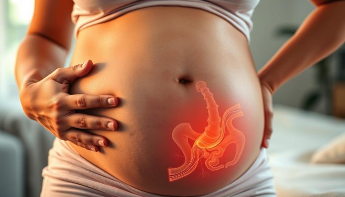 ألم المهبل في الشهر الثامن