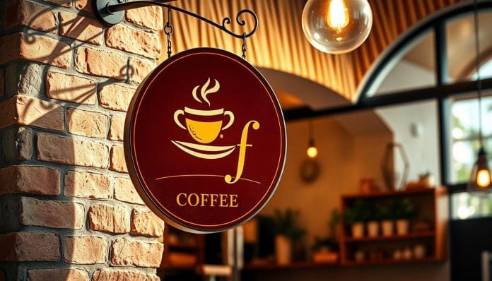 إعلان بالإنجليزي عن افتتاح كوفي