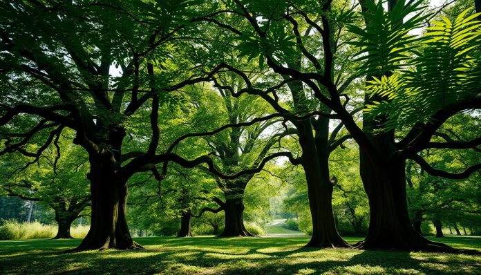 اشجار عريضة الاوراق