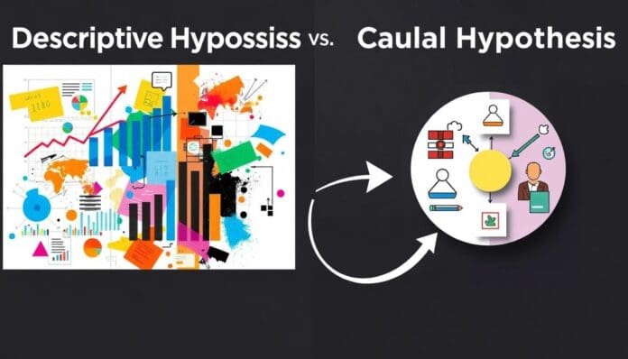 الفرق بين الفرضية الوصفية والسببية