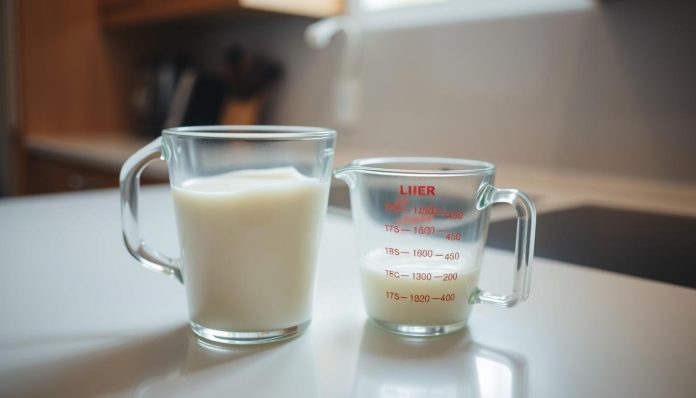 اللتر كم كوب حليب