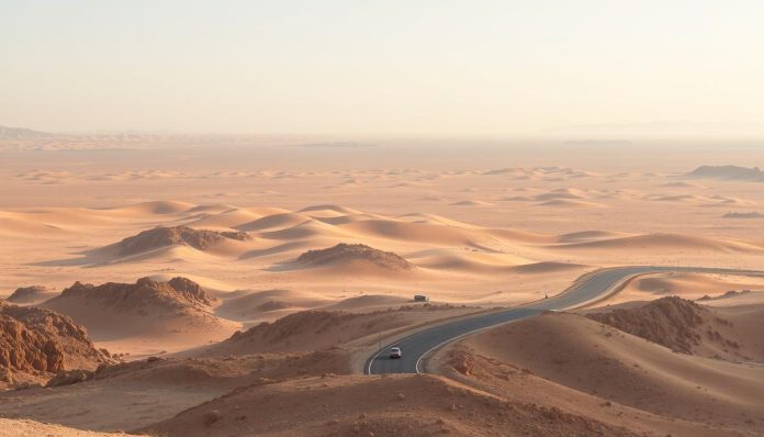 المسافة بين النعيرية والجبيل