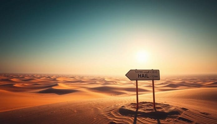 المسافة بين تيماء وحائل