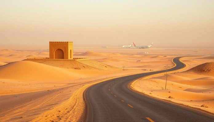 المسافة بين ميقات الجحفة ومطار جدة