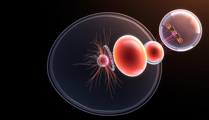 انقسام ينتج أربع خلايا