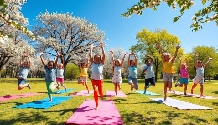 تمارين الصباح للأطفال