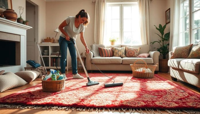 تنظيف فرش البيت