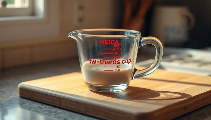 ثلثين الكوب كم يساوي