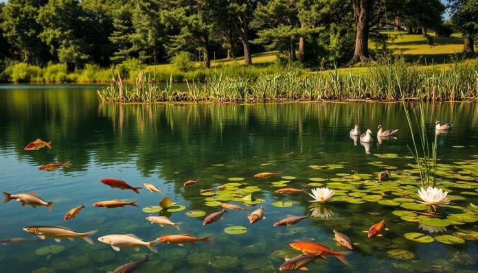 حيوانات بحيرة