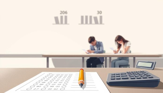 درجة حضور اختبار القدرات