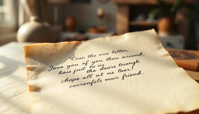 رسالة صديق بالإنجليزي