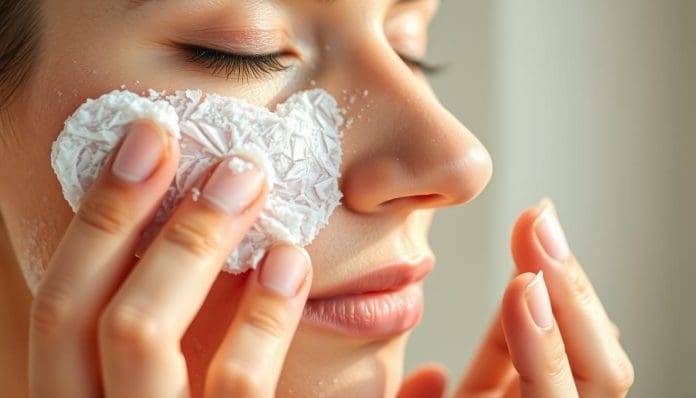 طريقة إزالة القشور من الوجه