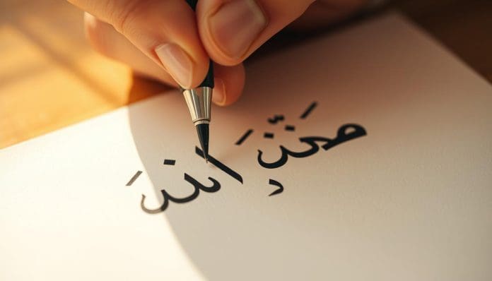 كتابة كلمة إنشاءها