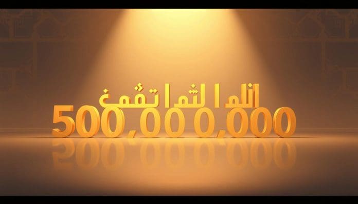 كتابة نصف مليار بالأرقام