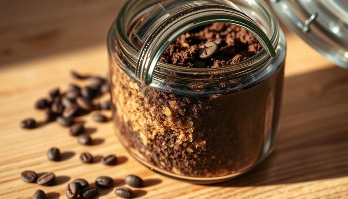 ماسك تقشير الوجه بالقهوة