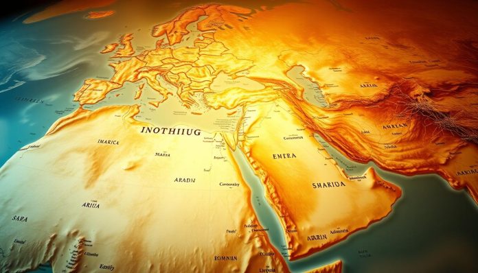 مساحة العالم العربي الإسلامي