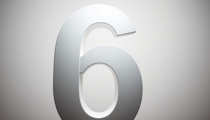 معكوس العدد 6