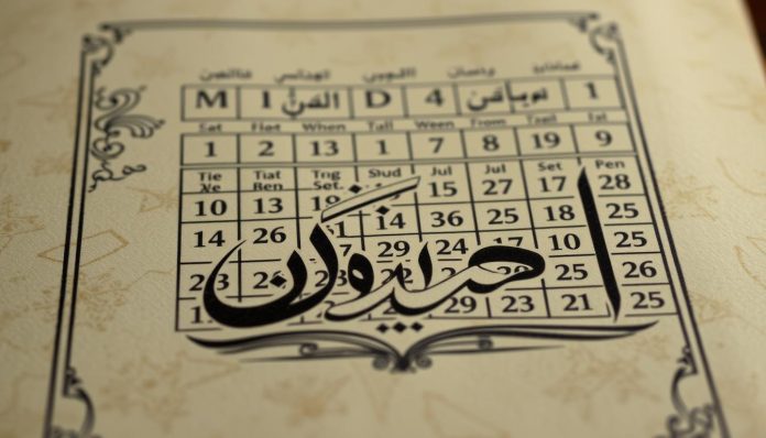 معنى كلمة رزنامة